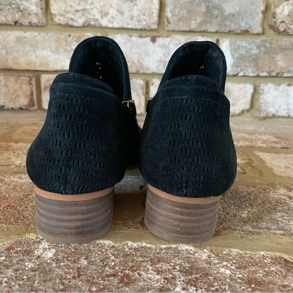 Vince Camuto. | Perforated Black Ankle Booties - Picture 7 of 12